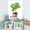 Designart - Ficus Lyre In Clay Flowerpot - Traditional Canvas Wall Art Print
